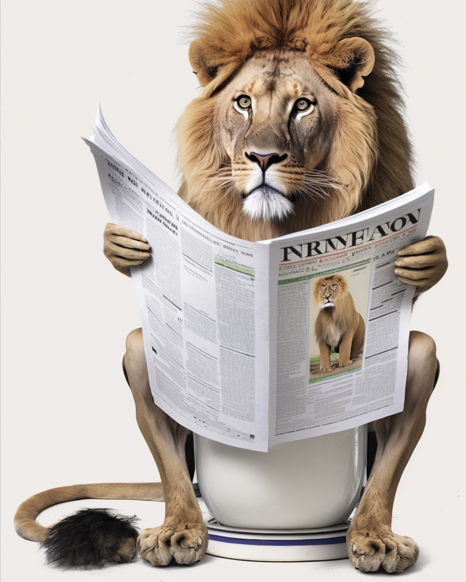 Lion Potty Print Elkheart Creations, LLC