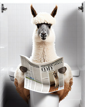 Alpaca Potty Print