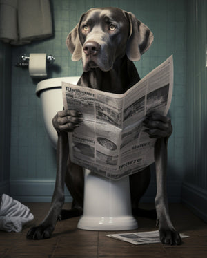 Black Lab Potty Print