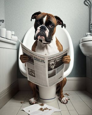Boxer Potty Print