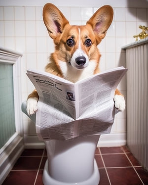 Corgie Potty Print