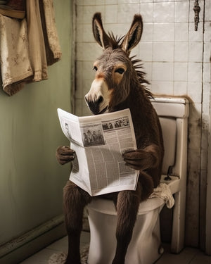 Donkey Potty Print