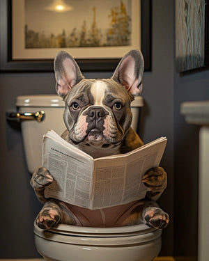 French Bull Dog Potty Print