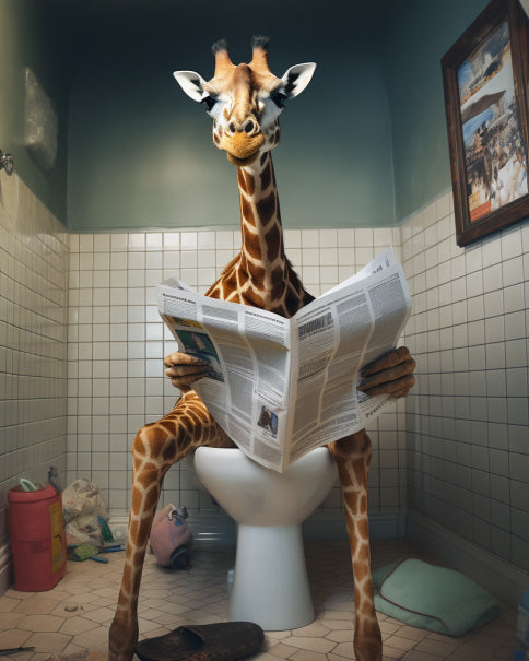 Giraffe Potty Print