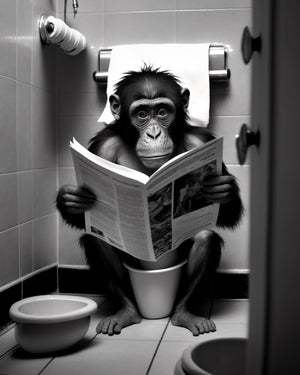 Monkey Potty Print