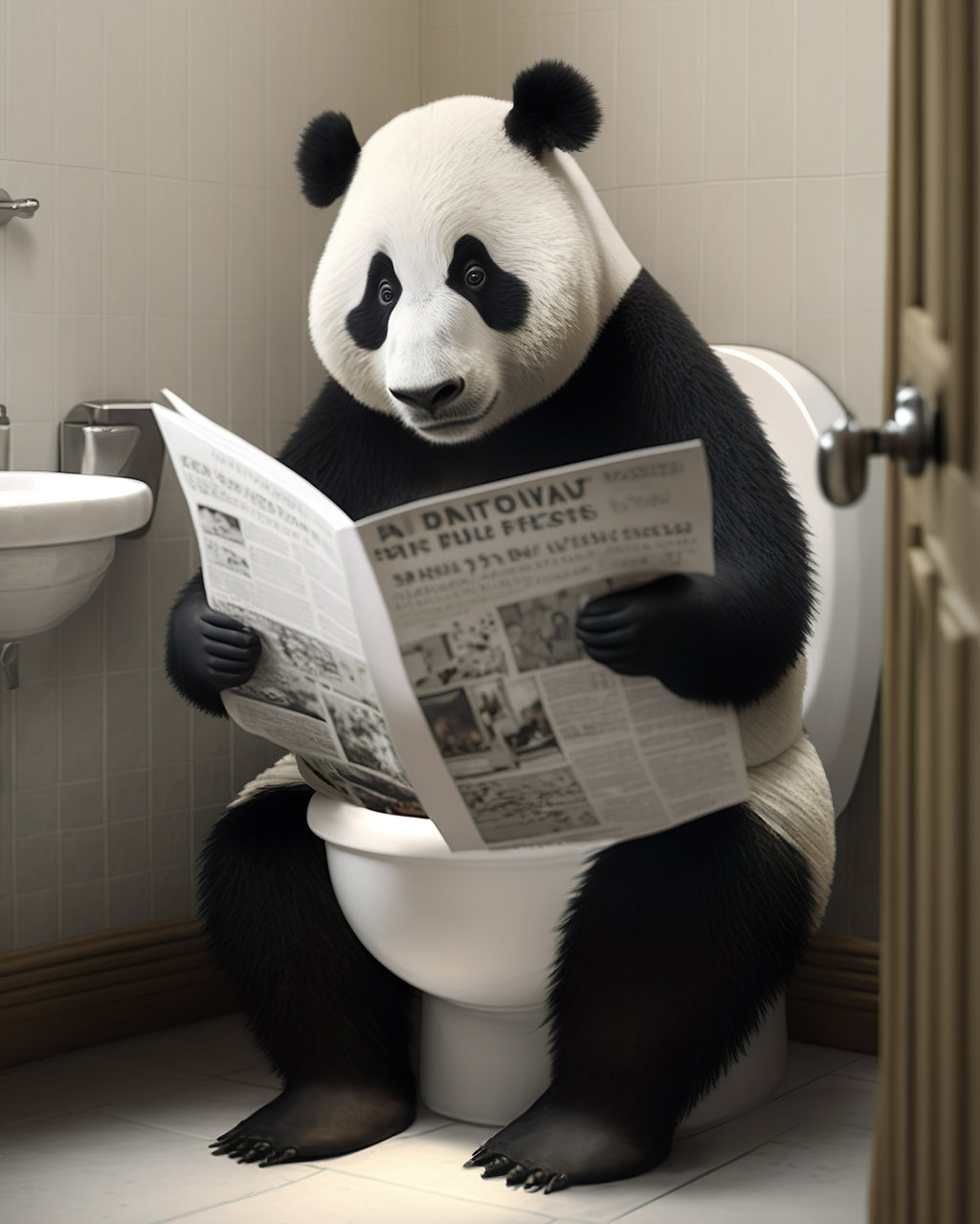 Panda Potty Print