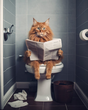 Cat (Red) Potty Print
