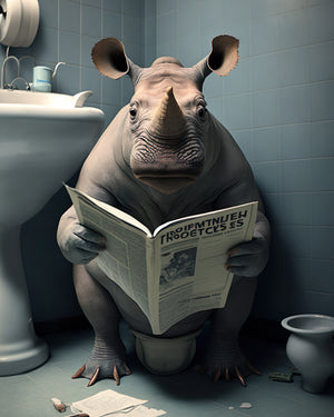 Rhino Potty Print