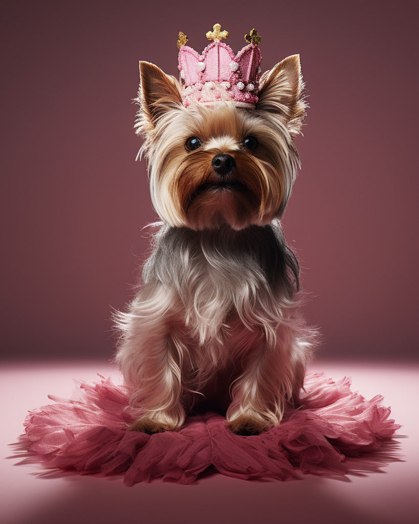 Yorkie Princess Print