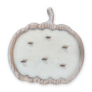 Pumpkin Dough Bowl Candle – White