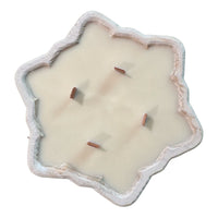 Snowflake Dough Bowl Candle – 4 Wood Wicks