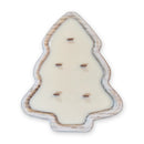 Christmas Tree Dough Bowl Candle – White