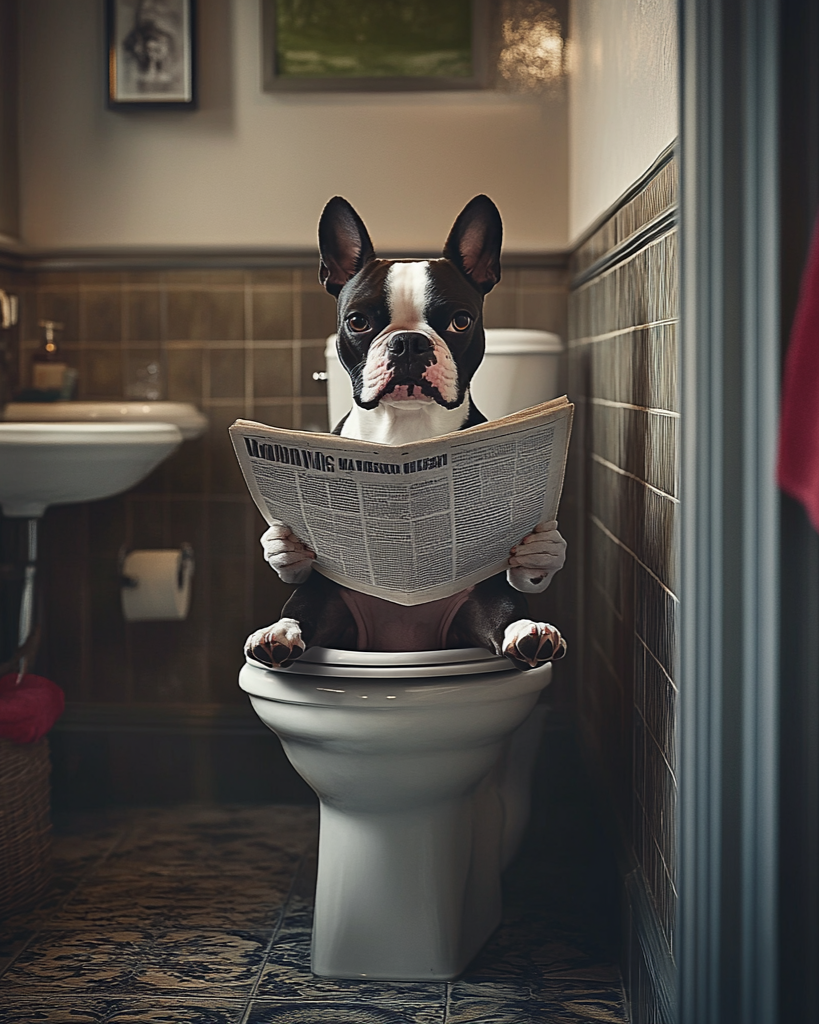 Boston Terrier Potty Print