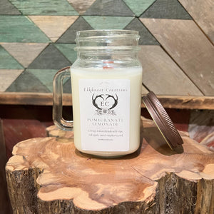 13oz Mason Jar w/Handle Candle