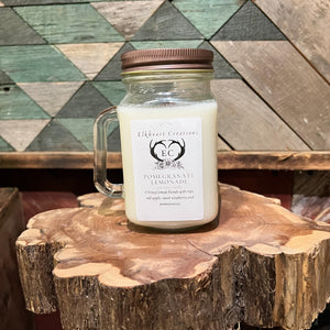 13oz Mason Jar w/Handle Candle